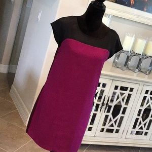 Express color block shift dress, size small